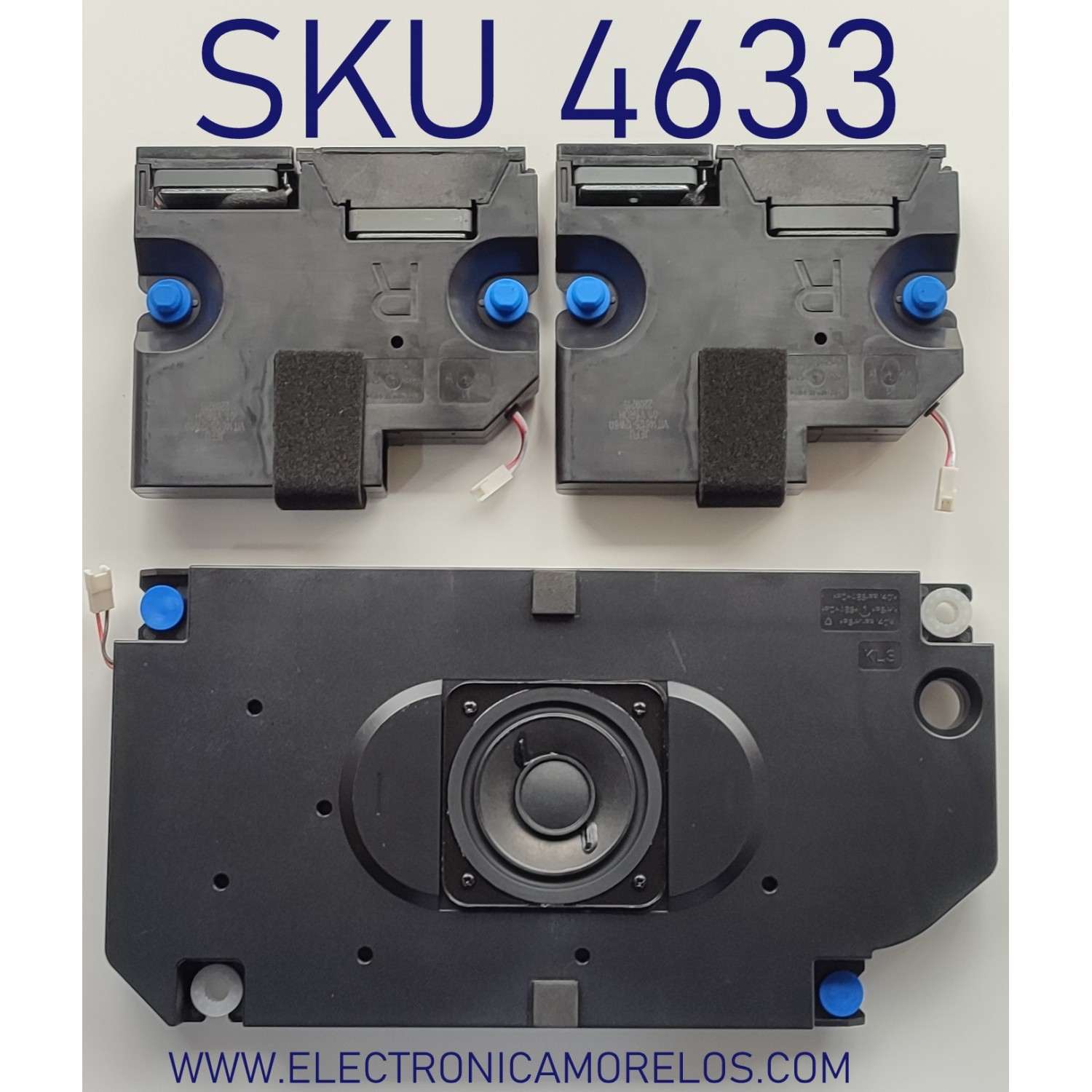 KIT DE BOCINAS PARA TV HISENSE / NUMERO DE PARTE 221031E / 25W6Ω / 220921S / 12W6Ω / VIT146125 / VIT160310 / MODELO 55U8H	